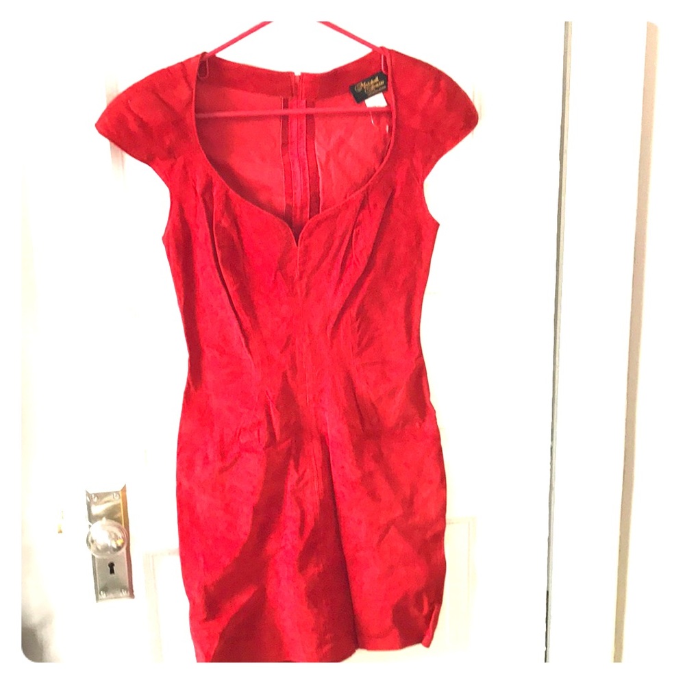 Red velvet cocktail or holiday dress